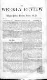 Weekly Review (London) Saturday 23 April 1864 Page 1