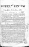 Weekly Review (London) Saturday 07 May 1864 Page 1