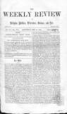 Weekly Review (London) Saturday 14 May 1864 Page 1