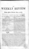 Weekly Review (London) Saturday 09 July 1864 Page 1