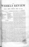Weekly Review (London) Saturday 26 November 1864 Page 1