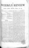 Weekly Review (London) Saturday 03 December 1864 Page 1
