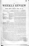 Weekly Review (London) Saturday 21 January 1865 Page 1