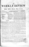 Weekly Review (London) Saturday 04 March 1865 Page 1