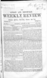 Weekly Review (London) Saturday 13 January 1866 Page 1