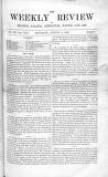 Weekly Review (London) Saturday 04 August 1866 Page 1