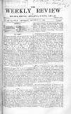 Weekly Review (London) Saturday 15 December 1866 Page 1