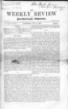 Weekly Review (London) Saturday 01 June 1867 Page 1