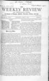 Weekly Review (London) Saturday 08 May 1869 Page 1