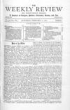 Weekly Review (London) Saturday 12 February 1870 Page 1