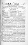 Weekly Review (London) Saturday 05 March 1870 Page 1