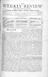 Weekly Review (London) Saturday 19 March 1870 Page 1