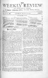 Weekly Review (London) Saturday 26 March 1870 Page 1