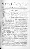 Weekly Review (London) Saturday 23 April 1870 Page 1