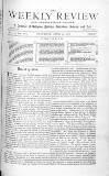 Weekly Review (London) Saturday 30 April 1870 Page 1