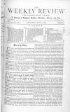 Weekly Review (London) Saturday 21 May 1870 Page 1