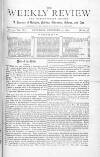 Weekly Review (London) Saturday 24 December 1870 Page 1