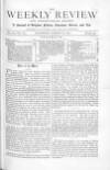 Weekly Review (London) Saturday 18 March 1871 Page 1
