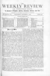 Weekly Review (London) Saturday 07 October 1871 Page 1