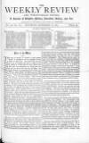 Weekly Review (London) Saturday 18 November 1871 Page 1