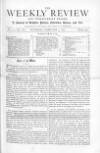 Weekly Review (London) Saturday 03 February 1872 Page 1