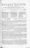 Weekly Review (London) Saturday 20 April 1872 Page 1