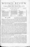 Weekly Review (London) Saturday 29 June 1872 Page 1