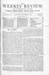 Weekly Review (London) Saturday 07 September 1872 Page 1