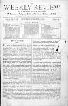 Weekly Review (London) Saturday 04 January 1873 Page 1