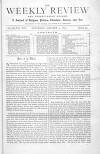 Weekly Review (London) Saturday 11 January 1873 Page 1
