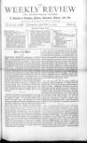 Weekly Review (London) Saturday 17 January 1874 Page 1