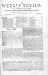 Weekly Review (London) Saturday 21 February 1874 Page 1