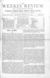 Weekly Review (London) Saturday 28 February 1874 Page 1