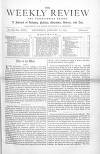 Weekly Review (London) Saturday 16 January 1875 Page 1