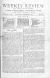 Weekly Review (London) Saturday 06 February 1875 Page 1