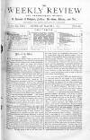 Weekly Review (London) Saturday 06 March 1875 Page 1