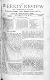Weekly Review (London) Saturday 07 August 1875 Page 1