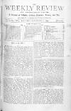 Weekly Review (London) Saturday 11 September 1875 Page 1