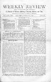 Weekly Review (London) Saturday 01 January 1876 Page 1