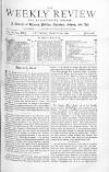 Weekly Review (London) Saturday 18 March 1876 Page 1