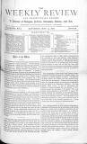 Weekly Review (London) Saturday 13 May 1876 Page 1
