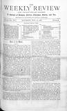 Weekly Review (London) Saturday 20 May 1876 Page 1