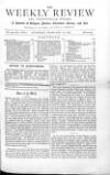 Weekly Review (London) Saturday 17 February 1877 Page 1