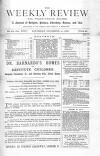 Weekly Review (London) Saturday 21 December 1878 Page 1