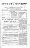 Weekly Review (London) Saturday 28 December 1878 Page 1