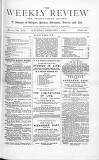 Weekly Review (London) Saturday 07 February 1880 Page 1