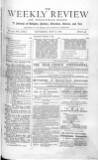 Weekly Review (London) Saturday 08 May 1880 Page 1