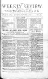 Weekly Review (London) Saturday 06 November 1880 Page 1