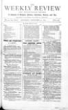 Weekly Review (London) Saturday 27 November 1880 Page 1
