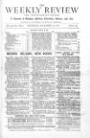 Weekly Review (London) Saturday 18 December 1880 Page 1